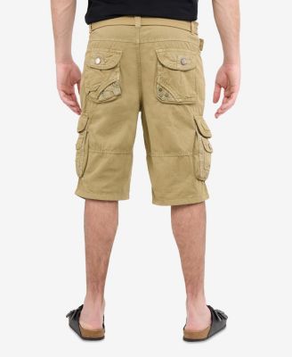 Big & Tall Cargo Shorts Camo & Solid Colors 12.5" Inseam Knee Length Classic Fit Multi Pocket