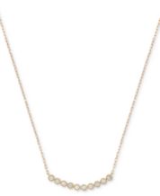Diamond Heart Pendant 18 Necklace (1/2 ct. t.w.) in 10k White, Yellow or  Rose Gold.