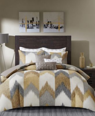 Alpine Chevron Stripe Reversible Comforter Sets, King/California King