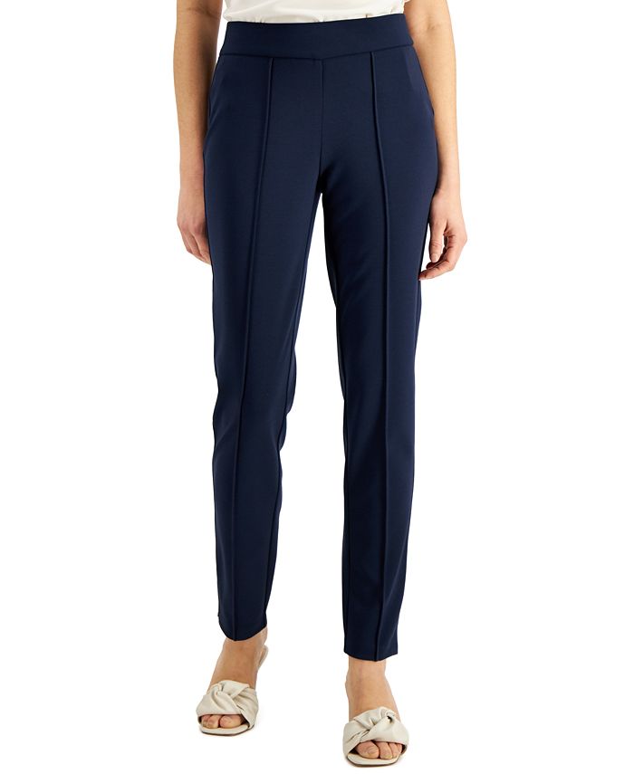 Alfani Front-Seam Tapered Pants, Created for Macy's - Macy's