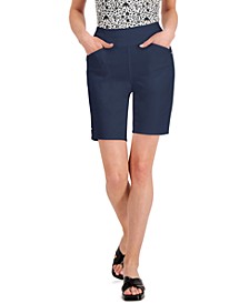 Women's Mid Rise Pull-On Bermuda Shorts, Created for Macy's 