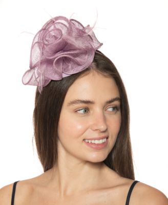 Bellissima Millinery Collection - Sinamay Flower Swirl Fascinator