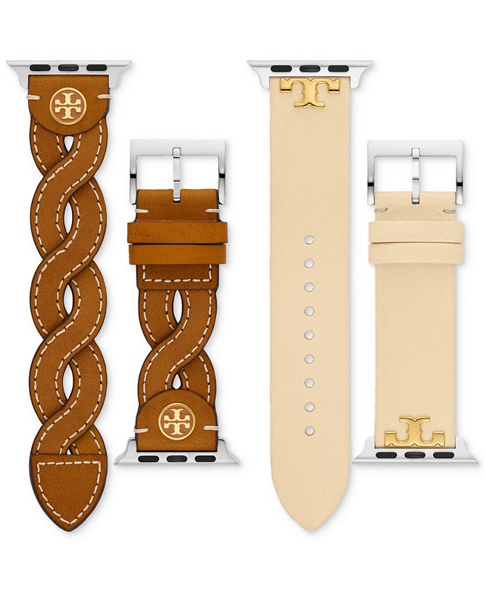 Tory Burch Interchangeable Luggage Leather Strap For Apple Watch® 38mm/40mm  - Macy's