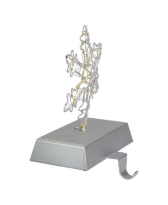 7.5" LED Lighted Wired Snowflake Christmas Stocking Holder
