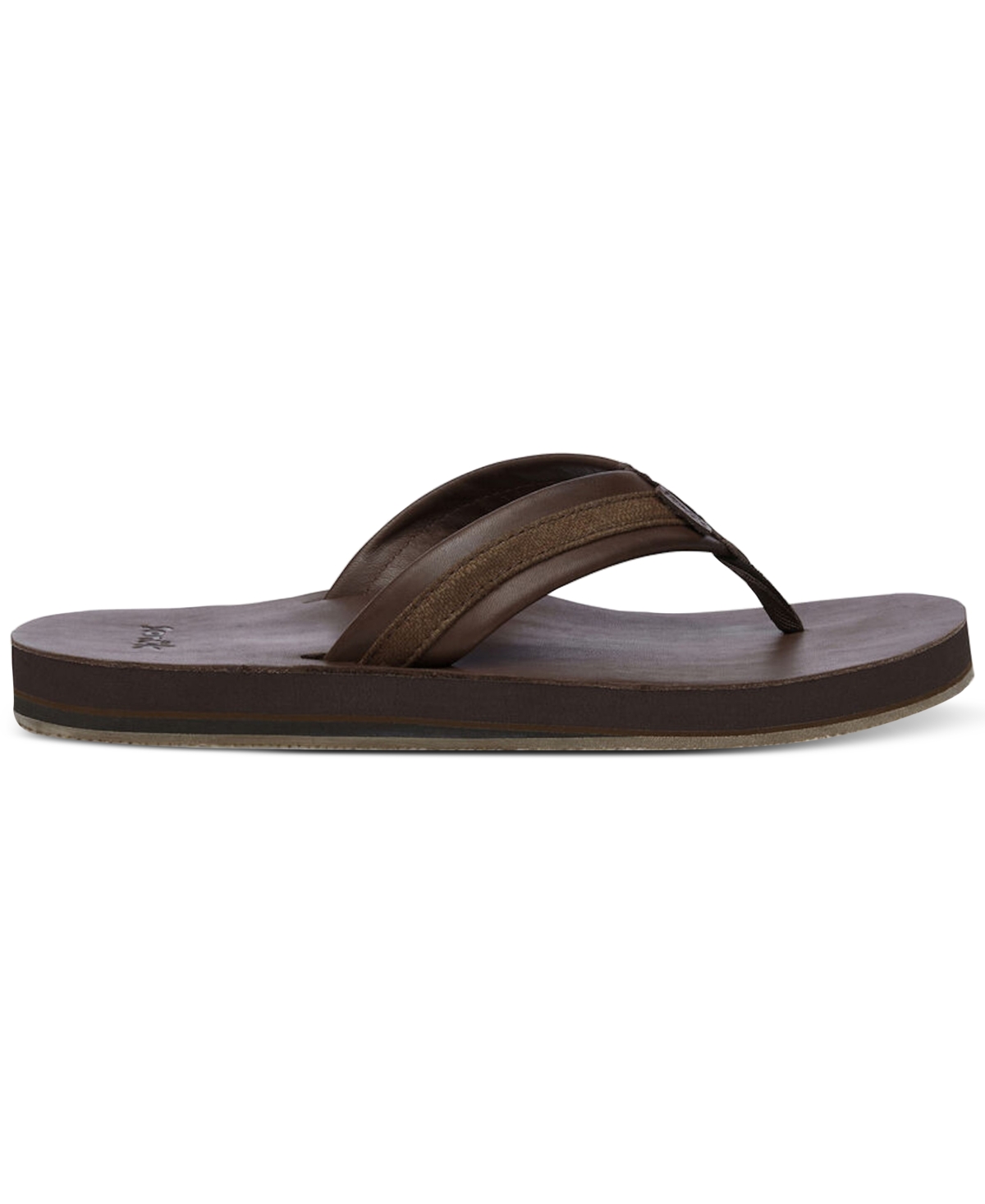 Sanuk Men's Hullsome Leather Flip-Flop Sandals
