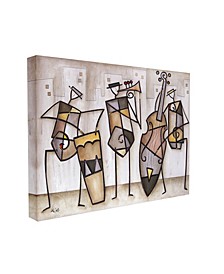 Musical Trio Abstract Modern Painting Stretched Canvas Wall Art Collection by Eric Waugh