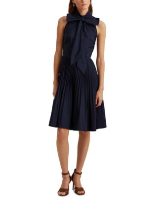 ralph lauren tie neck dress