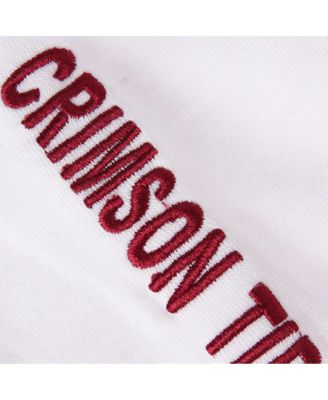 Women's White Alabama Crimson Tide Arch and Logo 1 Pullover Hoodie