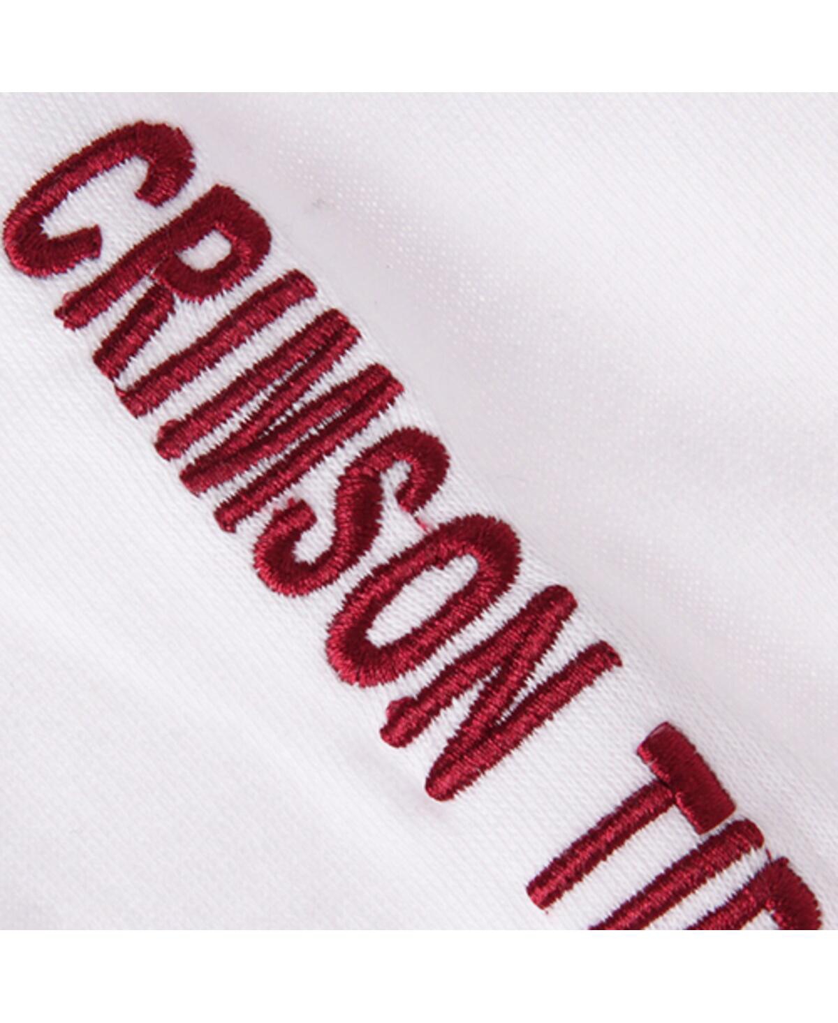 Women'sAlabama Crimson Tide Arch and Logo 1 Pullover Hoodie - White