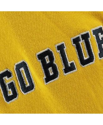 Big Boys Yellow Michigan Wolverines Big Logo Pullover Hoodie