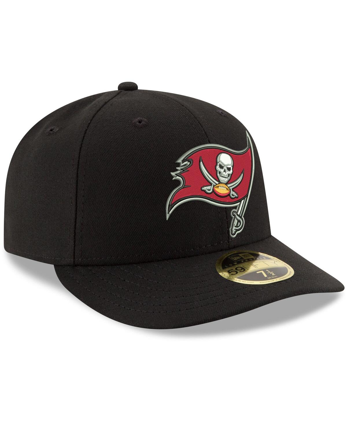 Men'sTampa Bay Buccaneers Omaha Low Profile 59FIFTY Fitted Team Hat - Black