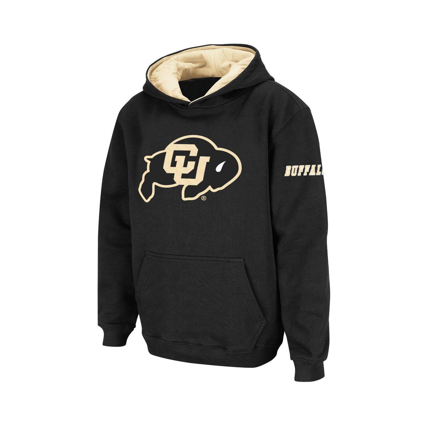 Big Boys Black Colorado Buffaloes Big Logo Pullover Hoodie