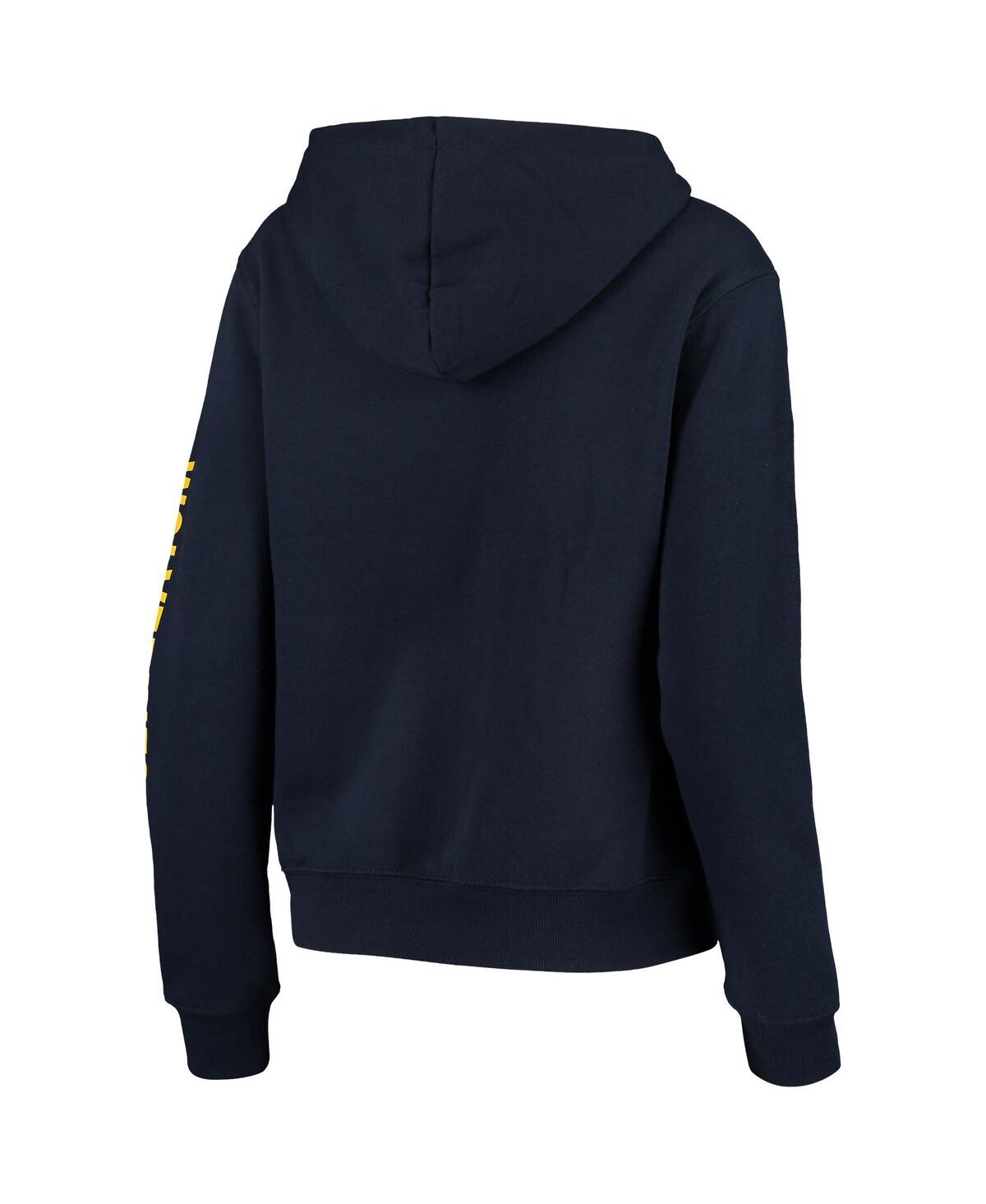 Colosseum Navy Michigan Wolverines Loud And Proud Pullover Hoodie In Navy