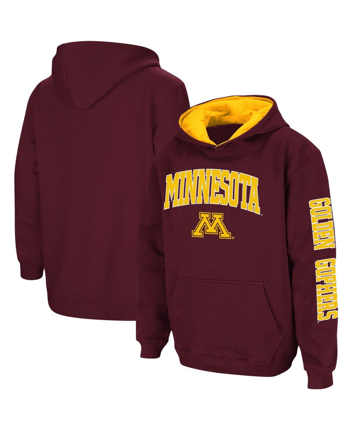 Colosseum Big Boys  Maroon Minnesota Golden Gophers 2-hit Team Pullover Hoodie In Maroon