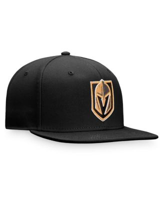 Men's Black Vegas Golden Knights Core Primary Logo Snapback Adjustable Hat