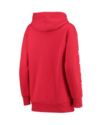 Women's Red Chicago Blackhawks Extra Inning Pullover Hoodie