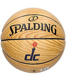 Washington Wizards Full-Size Wood Emblem Basketball