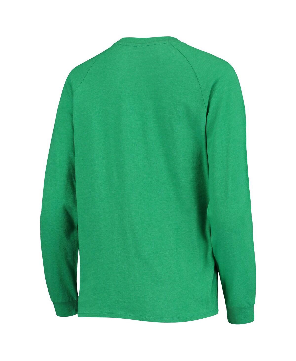 Shop Concepts Sport Women's Green, Gray Oregon Ducks Raglan Long Sleeve T-shirt And Shorts Sleep Set In Green,gray