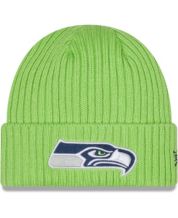 Men's New Era Neon Green Seattle Seahawks Core Classic 2.0 Brights 9TWENTY Adjustable Hat