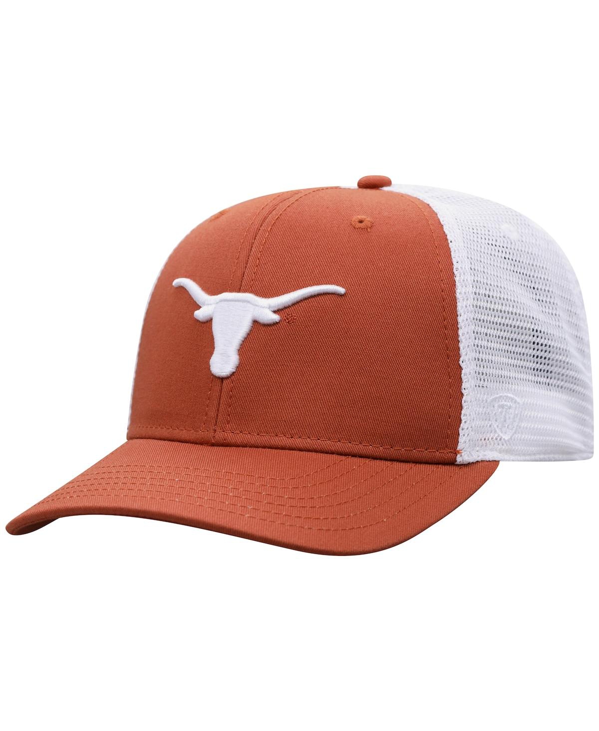 Top Of The World Men's Texas Orange And White Texas Longhorns Trucker
