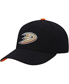 Youth Boys and Girls Black Anaheim Ducks Snapback Hat