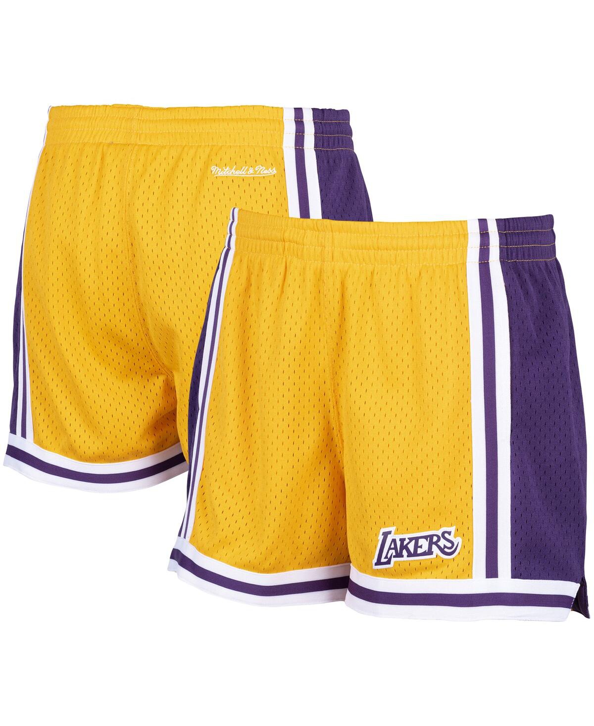 Shop Mitchell & Ness Women's Gold-tone Los Angeles Lakers Jump Shot Shorts