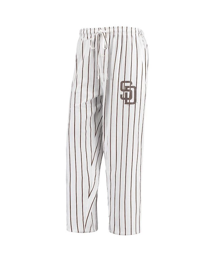 Concepts Sport Men's White San Diego Padres Vigor Pinstripe Pants - Macy's