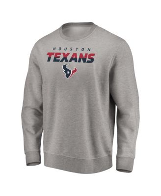 Fanatics Men's Heathered Gray Houston Texans Block Party Pullover ...