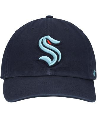 Men's Deep Sea Blue Seattle Kraken Clean Up Adjustable Hat
