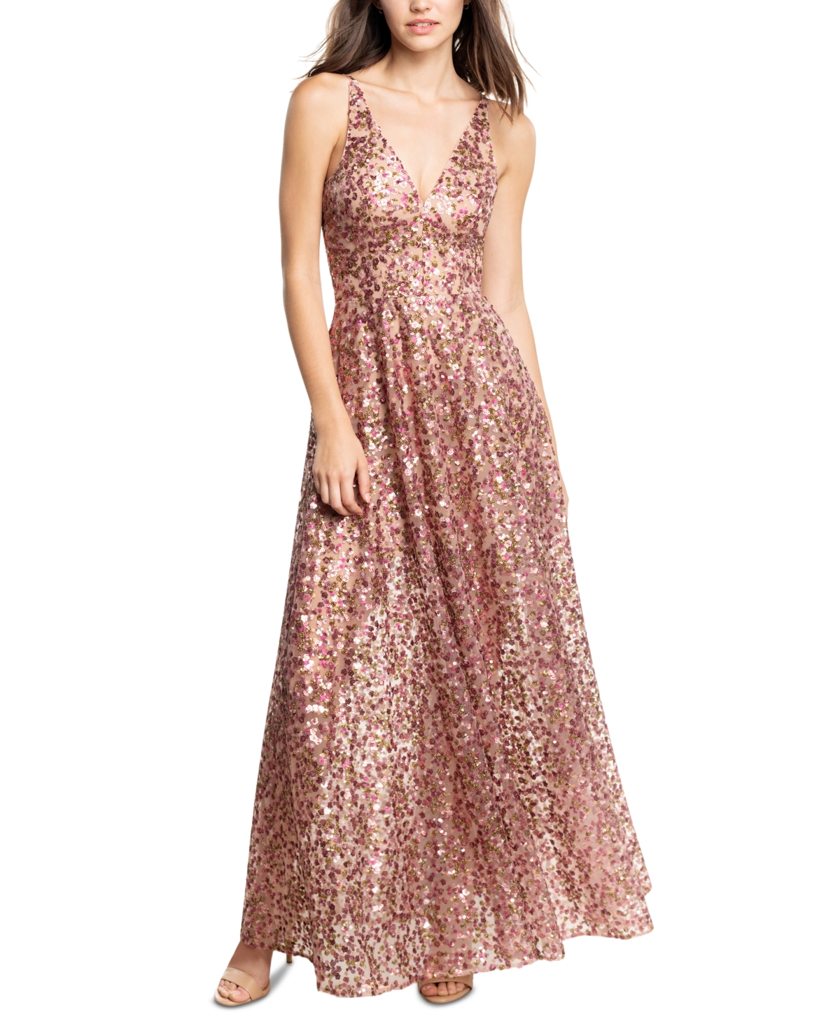Dress the Population Ariyah Sequinned Fit & Flare Dress | Shop Your Way ...