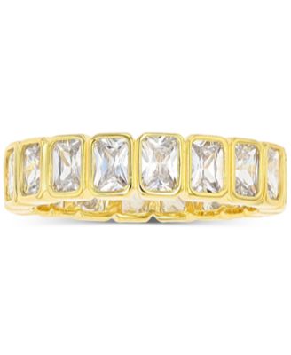 Lab-Grown Blue Spinel (1/5 ct. t.w.) & Yellow Cubic Zirconia Ring (Also in White Cubic Zirconia)