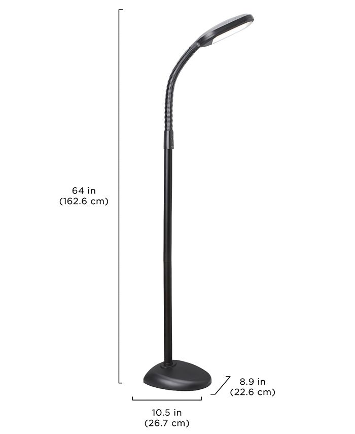 Verilux SmartLight LED Floor Lamp Graphite Macy