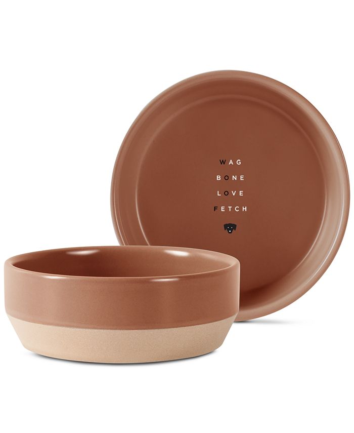 Fringe Studio Woof Ceramic Dog Bowl Macy's