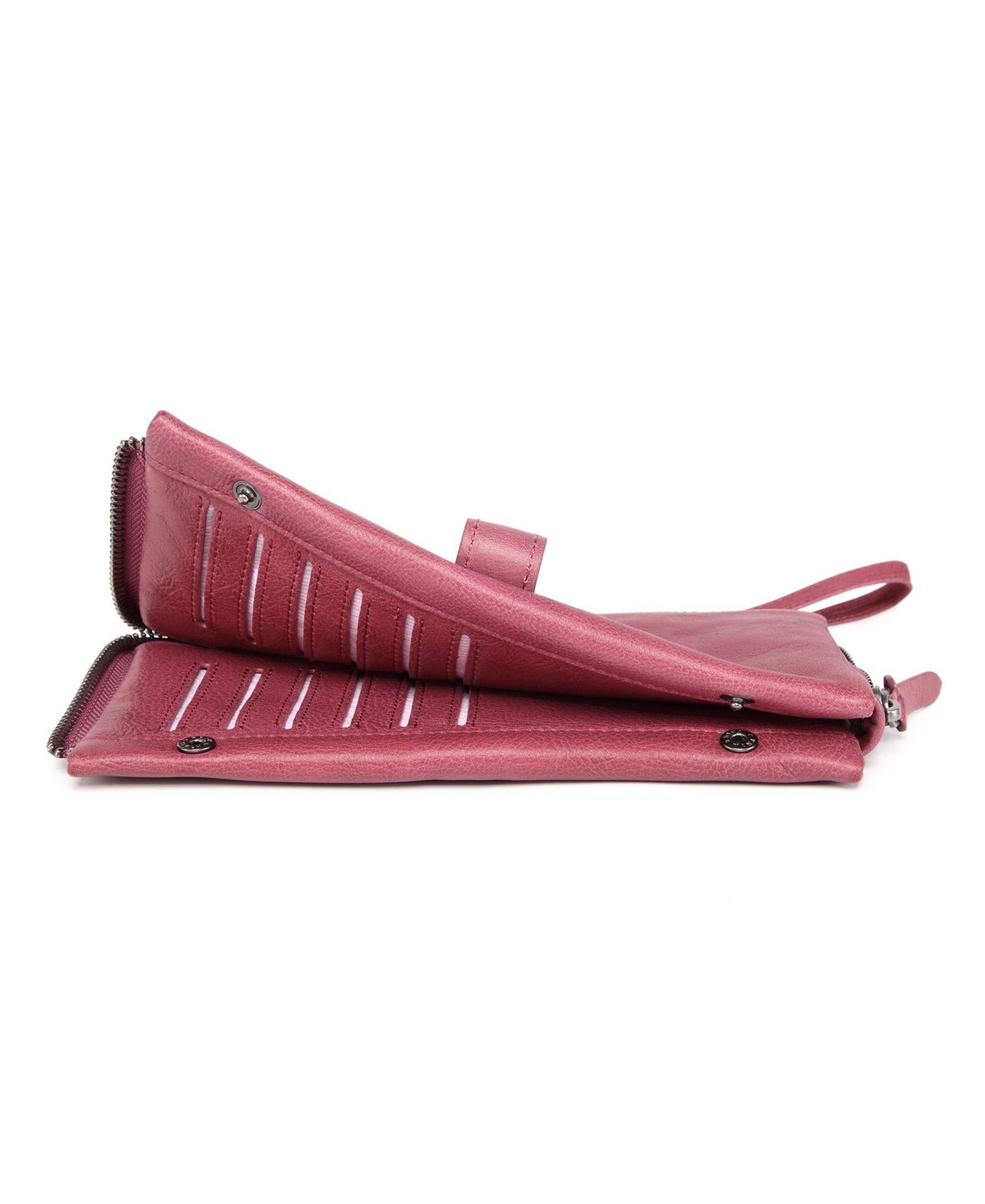 Женский клатч OLD TREND Genuine Leather Snapper Clutch, цвет: Орхидея — фото 7