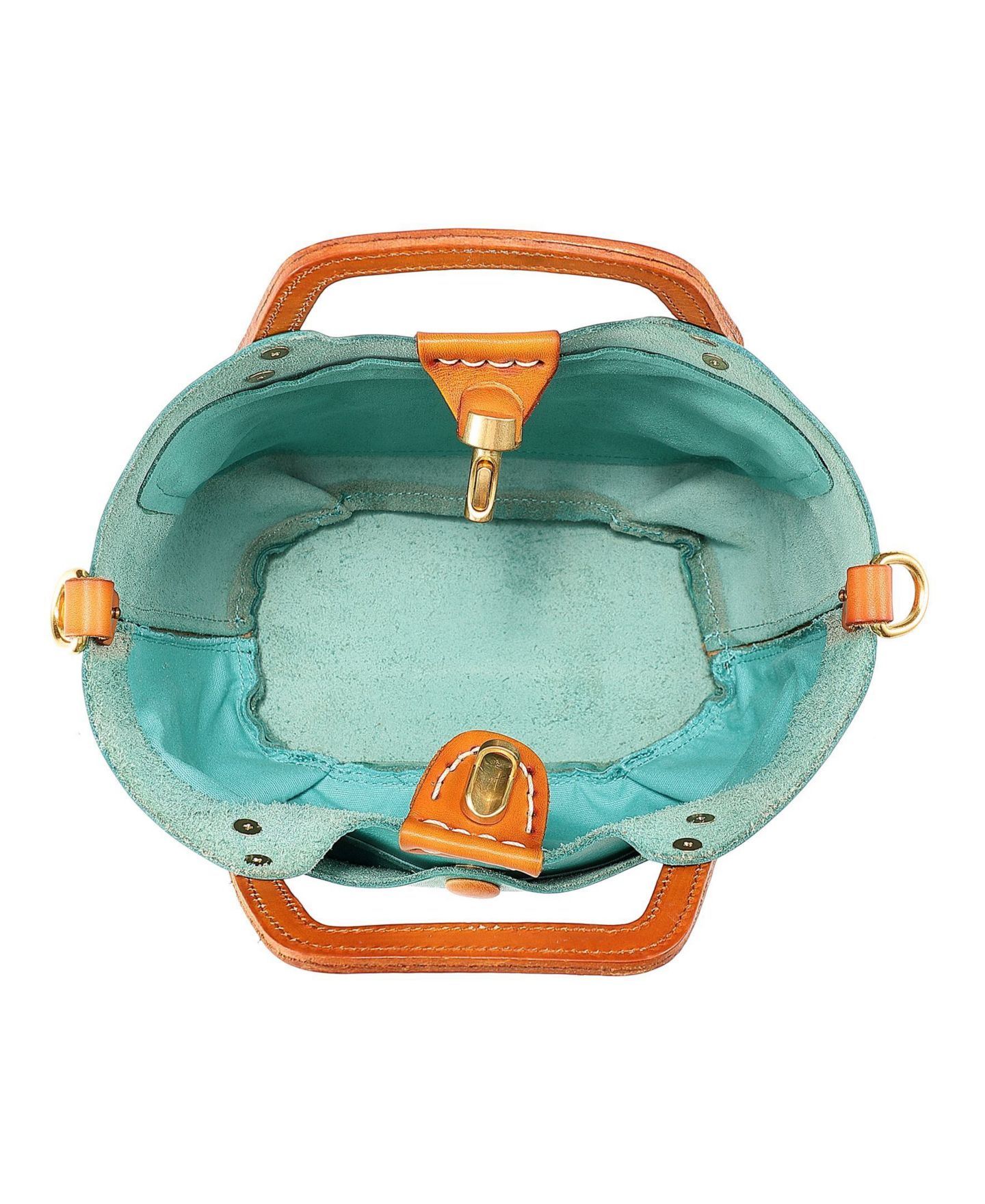 Женская сумка OLD TREND Genuine Leather Sprout Land Mini, цвет: Аквамариновый — фото 5