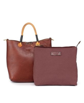 Women's Genuine Leather Outwest Mini Tote Bag