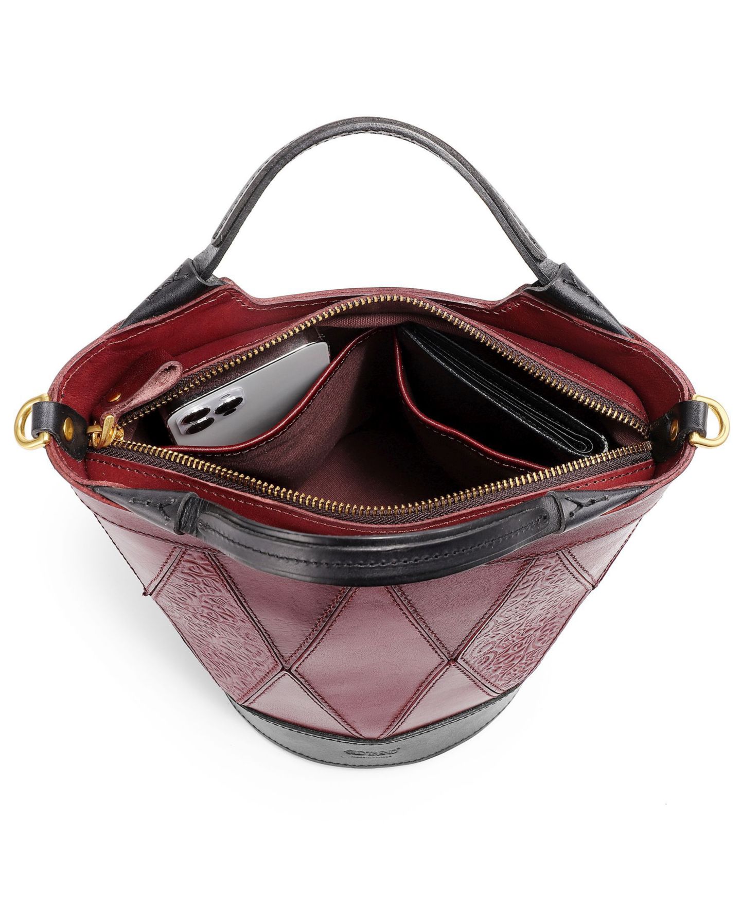 Женская сумка OLD TREND Primrose Mini Leather Crossbody, цвет: Коричневый — фото 2