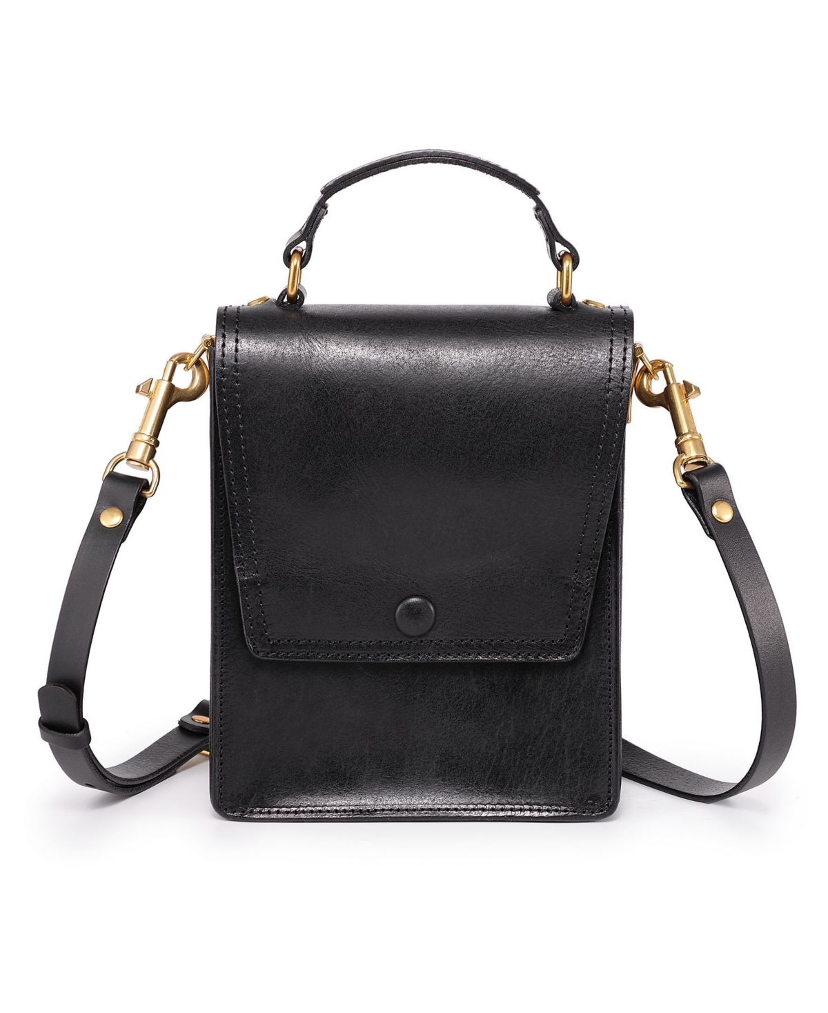 Women's Genuine Leather Basswood Crossbody Bag - Teal