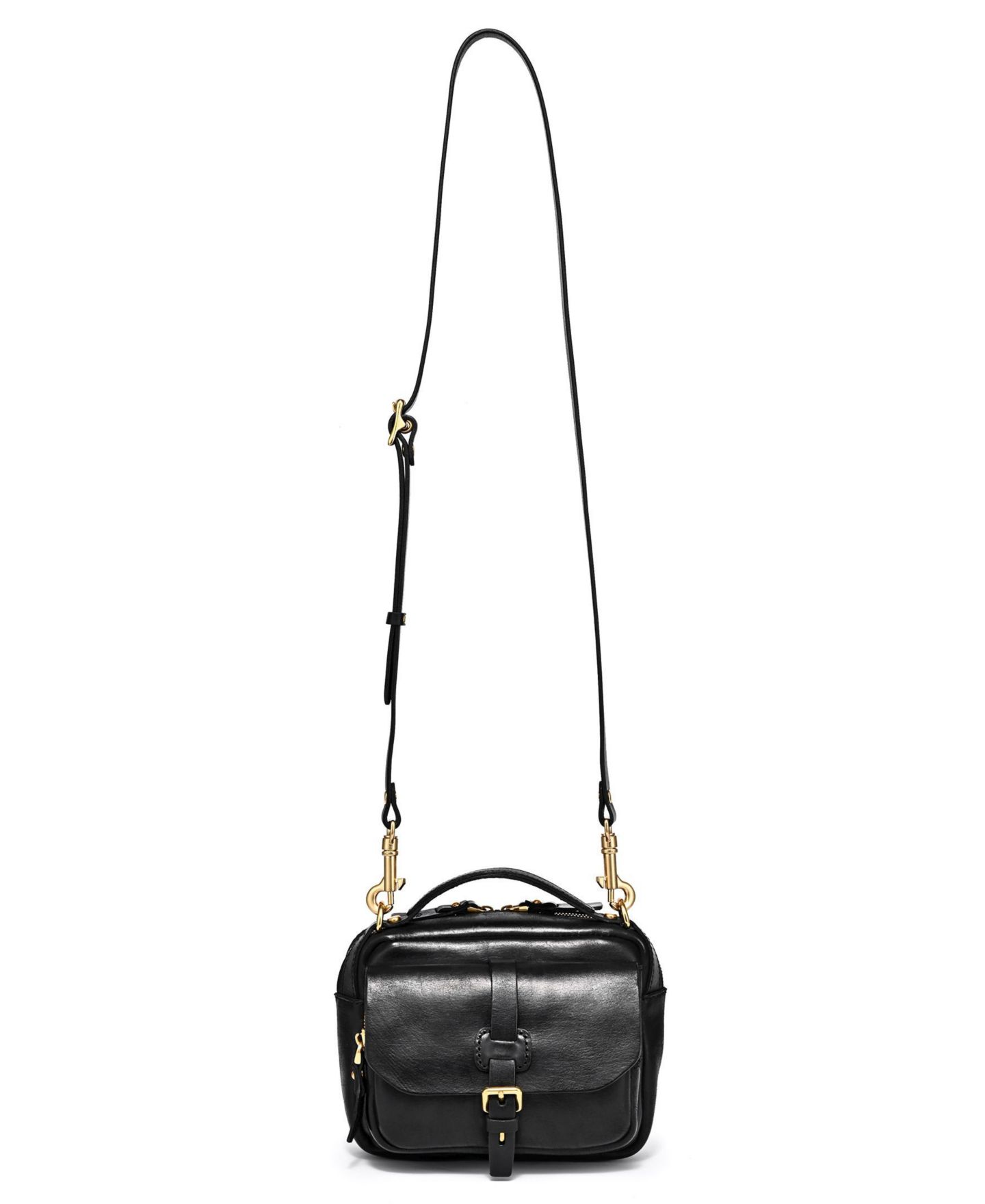 Женская сумка OLD TREND Genuine Leather Focus Crossbody, цвет: Чёрный — фото 9