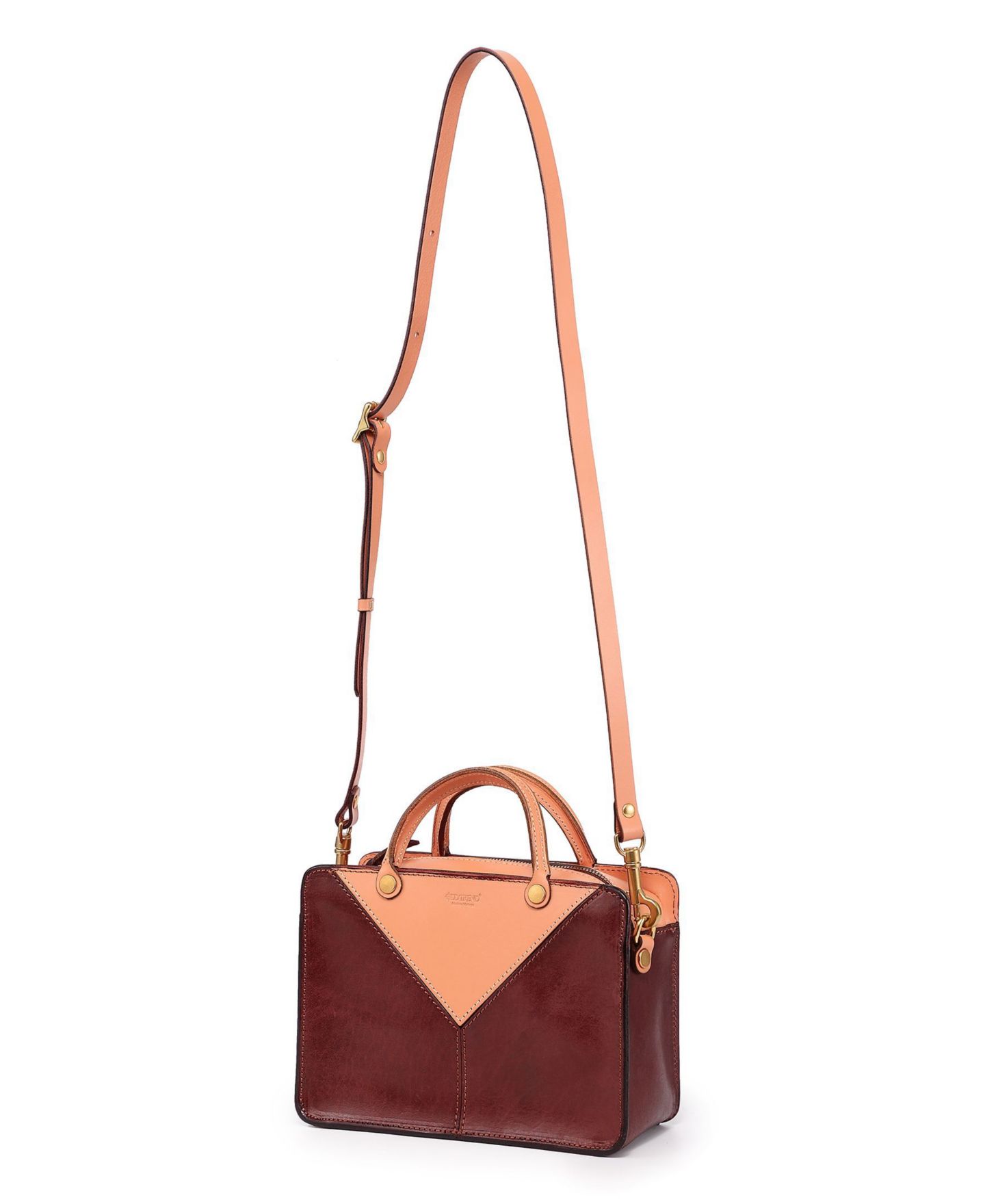 Женская сумка OLD TREND Genuine Leather Vinca Mini, цвет: Коричневый / Бежевый — фото 9