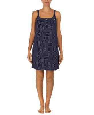 Lauren Ralph Lauren Cotton Knit Double-Strap Nightgown