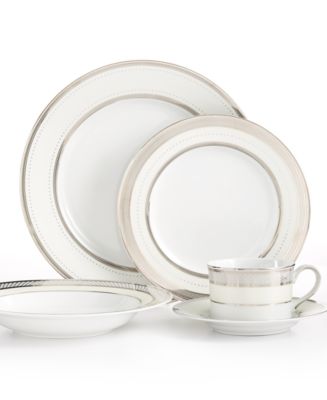 Lauren Ralph Lauren Dinnerware, Silk Ribbon Pearl Collection & Reviews -  Fine China - Macy's