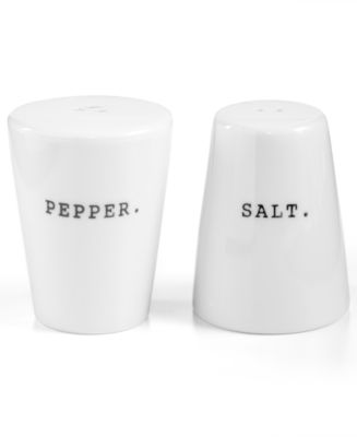 The Cellar Whiteware Words Salt and Pepper Shakers, Created for Macy's ...