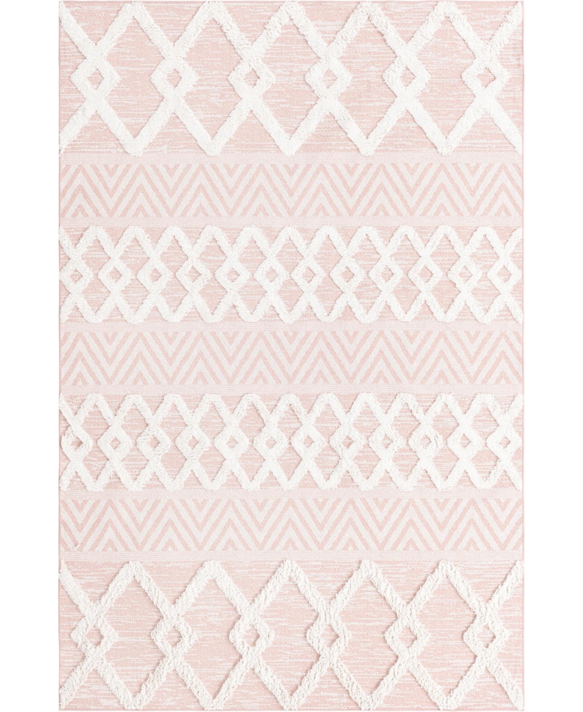 Sabrina Soto Casa Valencia 5'3in x 8' Area Rug - Pink
