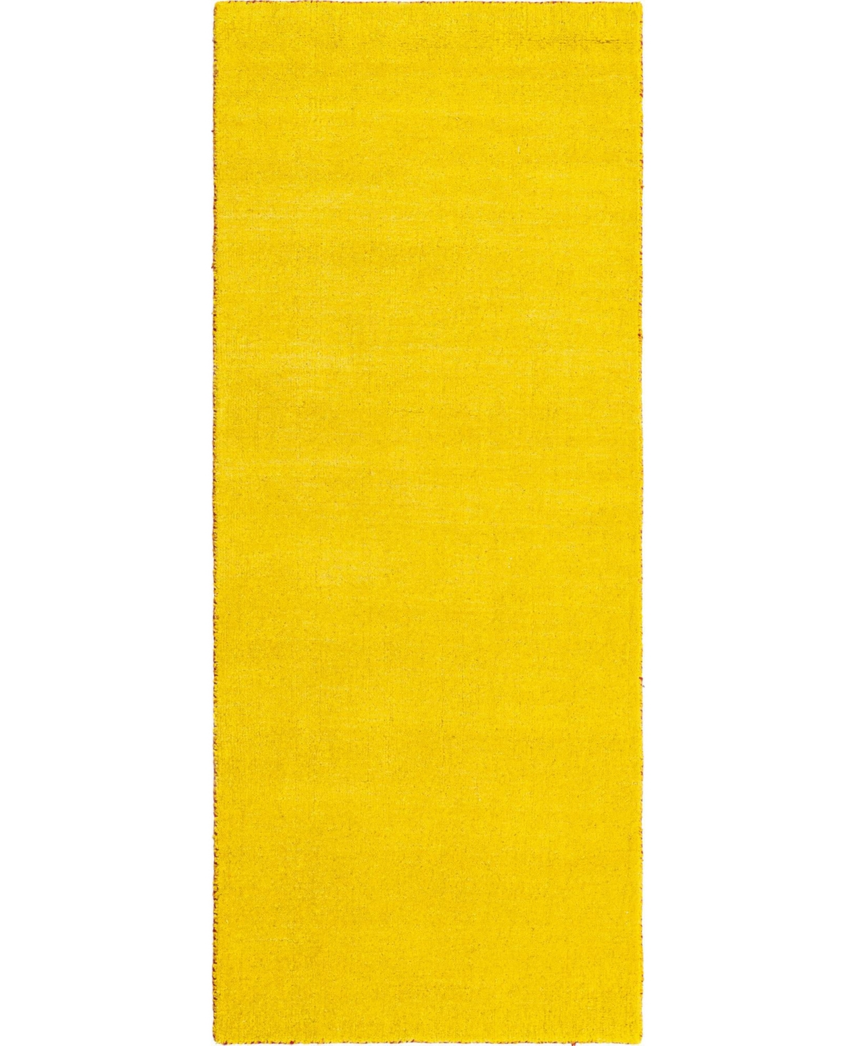 Bayshore Home Solid Spaces Solid Gava 2'7in x 6'7in Runner Area Rug - Yellow