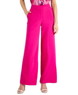 Tahari Asl Wide-leg Pants In Shocking 