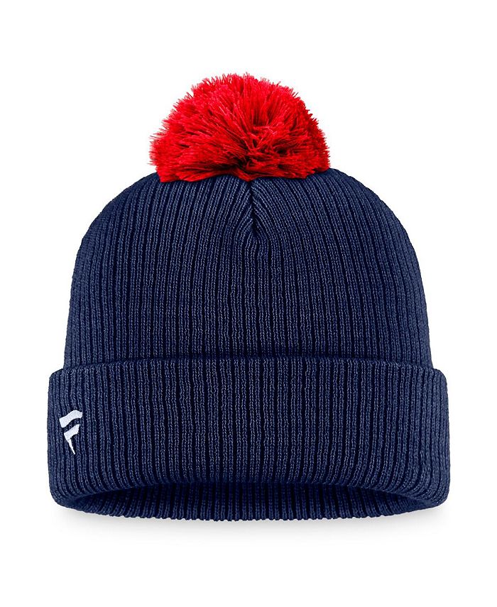 Fanatics Men's Navy Columbus Blue Jackets Team Cuffed Knit Hat with Pom