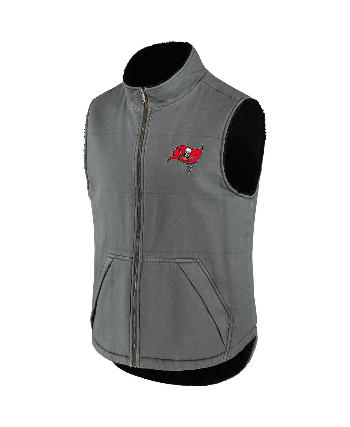Men's Nfl X Darius Rucker Collection By FanaticsTampa Bay Buccaneers Sherpa-Lined Full-Zip Vest - Gray