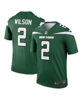 Men's Nike Zach Wilson Gotham Green New York Jets Game Jersey