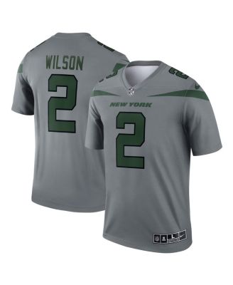 Nike Men's Zach Wilson Gray New York Jets Inverted Legend Jersey - Macy's